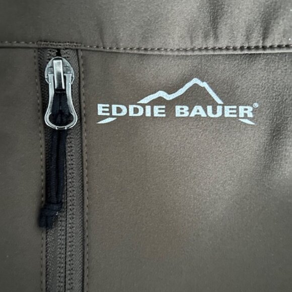 Men’s Eddie Bauer Soft Shell Jacket – Dark Brown – Size Large - Picture 4 of 5